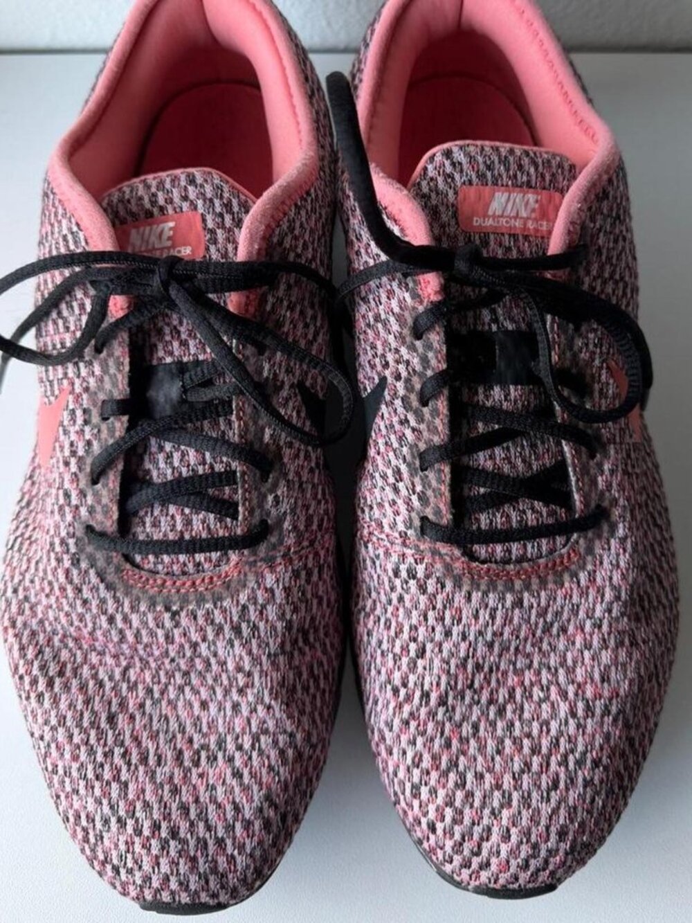 👟 Nike Dualtone Racer SE (GS) in 'Black Sunblush' Pink and Black sneakers!